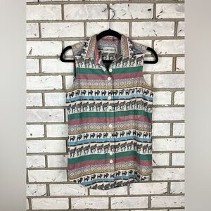 Cabin Creek | Vintage Safari Sleeveless Button-Up